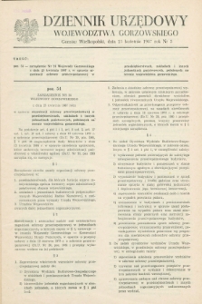Dziennik Urzędowy Województwa Gorzowskiego. 1987, nr 5 (25 kwietnia)