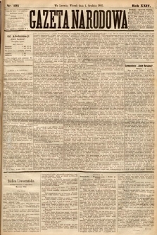 Gazeta Narodowa. 1885, nr 275