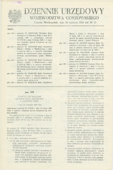 Dziennik Urzędowy Województwa Gorzowskiego. 1988, nr 13 (10 czerwca)