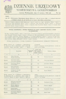 Dziennik Urzędowy Województwa Gorzowskiego. 1988, nr 14c (20 czerwca)