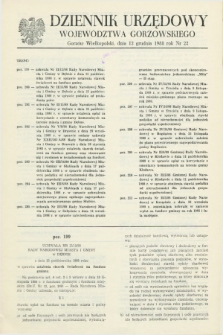 Dziennik Urzędowy Województwa Gorzowskiego. 1988, nr 22 (12 grudnia)