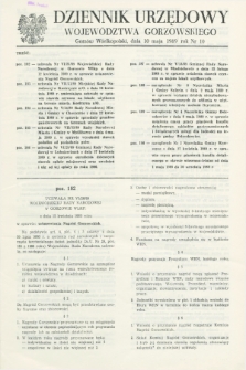Dziennik Urzędowy Województwa Gorzowskiego. 1989, nr 10 (10 maja)
