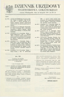 Dziennik Urzędowy Województwa Gorzowskiego. 1989, nr 25 (24 listopada)