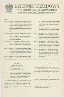 Dziennik Urzędowy Województwa Gorzowskiego. 1990, nr 20 (23 kwietnia)