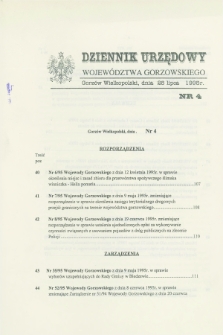 Dziennik Urzędowy Województwa Gorzowskiego. 1995, nr 4 (25 lipca)