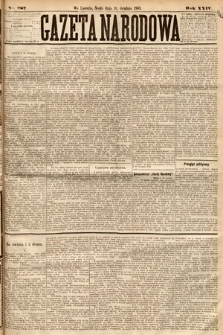 Gazeta Narodowa. 1885, nr 287