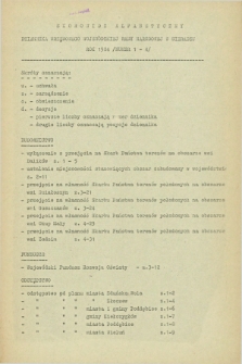 Dziennik Urzędowy Wojewódzkiej Rady Narodowej w Sieradzu. 1984, Skorowidz alfabetyczny