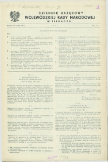 Dziennik Urzędowy Wojewódzkiej Rady Narodowej w Sieradzu. 1984, nr 1 (28 lutego)
