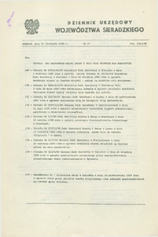 Dziennik Urzędowy Województwa Sieradzkiego. 1988, nr 17 (15 listopada)