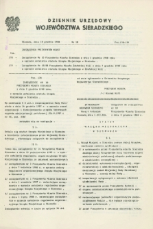 Dziennik Urzędowy Województwa Sieradzkiego. 1988, nr 18 (10 grudnia)