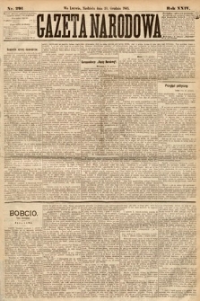Gazeta Narodowa. 1885, nr 291