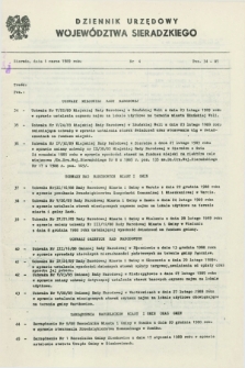 Dziennik Urzędowy Województwa Sieradzkiego. 1989, nr 4 (1 marca)