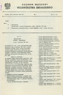 Dziennik Urzędowy Województwa Sieradzkiego. 1989, nr 7 (3 kwietnia)