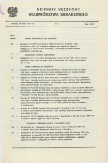 Dziennik Urzędowy Województwa Sieradzkiego. 1989, nr 9 (22 maja)