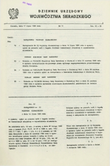 Dziennik Urzędowy Województwa Sieradzkiego. 1989, nr 11 (17 lipca)