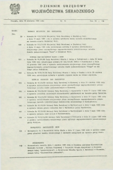 Dziennik Urzędowy Województwa Sieradzkiego. 1989, nr 14 (18 sierpnia)
