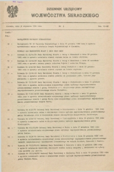 Dziennik Urzędowy Województwa Sieradzkiego. 1990, nr 3 (31 stycznia)