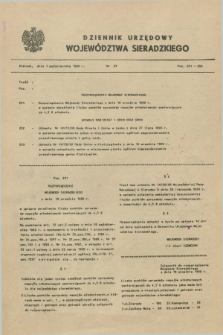 Dziennik Urzędowy Województwa Sieradzkiego. 1990, nr 27 (1 października)