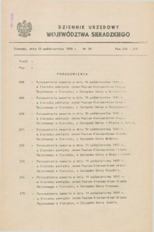 Dziennik Urzędowy Województwa Sieradzkiego. 1990, nr 29 (23 października)