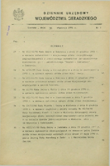 Dziennik Urzędowy Województwa Sieradzkiego. 1991, nr 3 (30 stycznia)