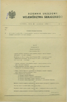 Dziennik Urzędowy Województwa Sieradzkiego. 1992, nr 16 (28 grudnia)