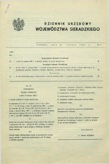 Dziennik Urzędowy Województwa Sieradzkiego. 1993, nr 11 (16 czerwca)