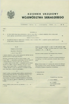 Dziennik Urzędowy Województwa Sieradzkiego. 1993, nr 14 (16 sierpnia)