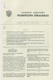 Dziennik Urzędowy Województwa Sieradzkiego. 1994, nr 2 (14 lutego)