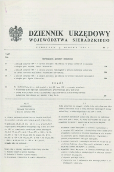 Dziennik Urzędowy Województwa Sieradzkiego. 1994, nr 17 (8 września)