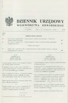 Dziennik Urzędowy Województwa Sieradzkiego. 1994, nr 20 (10 listopada)