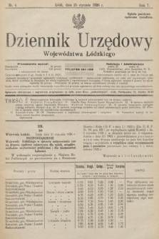 Dziennik Urzędowy Województwa Łódzkiego. 1926, nr 4