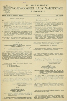 Dziennik Urzędowy Wojewódzkiej Rady Narodowej w Koninie. 1978, nr 5 (30 września)