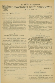 Dziennik Urzędowy Wojewódzkiej Rady Narodowej w Koninie. 1979, nr 6 (17 grudnia)