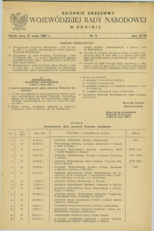 Dziennik Urzędowy Wojewódzkiej Rady Narodowej w Koninie. 1982, nr 3 (31 maja)