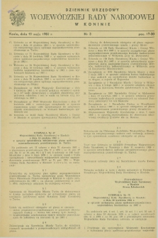 Dziennik Urzędowy Wojewódzkiej Rady Narodowej w Koninie. 1983, nr 3 (19 maja)