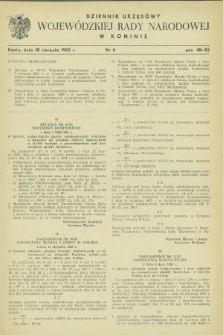Dziennik Urzędowy Wojewódzkiej Rady Narodowej w Koninie. 1983, nr 6 (18 sierpnia)