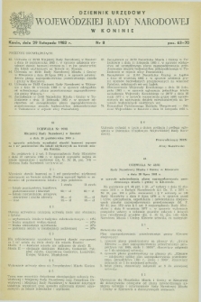 Dziennik Urzędowy Wojewódzkiej Rady Narodowej w Koninie. 1983, nr 8 (29 listopada)