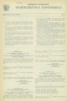 Dziennik Urzędowy Województwa Konińskiego. 1984, nr 2 (5 lipca)