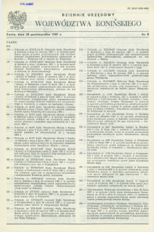 Dziennik Urzędowy Województwa Konińskiego. 1987, nr 5 (28 października)
