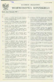 Dziennik Urzędowy Województwa Konińskiego. 1987, nr 6 (3 listopada)