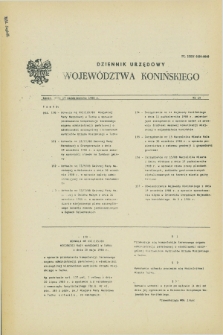 Dziennik Urzędowy Województwa Konińskiego. 1988, nr 14 (17 października)