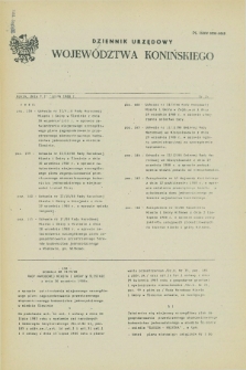 Dziennik Urzędowy Województwa Konińskiego. 1988, nr 15 (9 listopada)