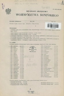 Dziennik Urzędowy Województwa Konińskiego. 1989, Skorowidz alfabetyczny
