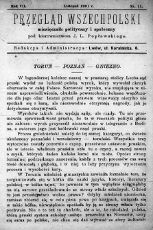 Przegląd Wszechpolski : miesięcznik polityczny i społeczny. 1901, nr 11