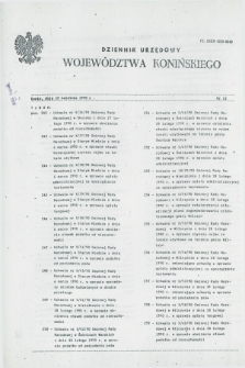 Dziennik Urzędowy Województwa Konińskiego. 1990, nr 12 (18 kwietnia)