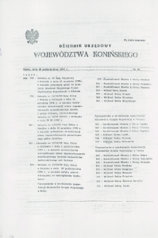 Dziennik Urzędowy Województwa Konińskiego. 1990, nr 20 (28 października)