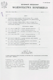 Dziennik Urzędowy Województwa Konińskiego. 1992, nr 4 (6 marca)