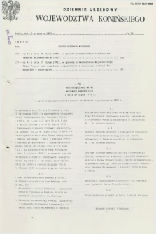 Dziennik Urzędowy Województwa Konińskiego. 1992, nr 14 (5 sierpnia)
