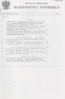 Dziennik Urzędowy Województwa Konińskiego. 1993, nr 3 (25 luty)