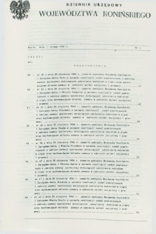 Dziennik Urzędowy Województwa Konińskiego. 1994, nr 4 (16 lutego)